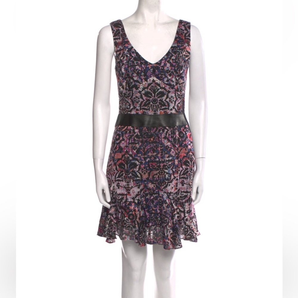 Nicole Miller Printed Mini Dress w/ Tags Size: XS I US2